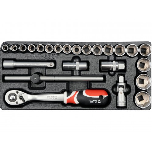 PVC TRAY WITH 24PCS SOCKET SET 10~32MM