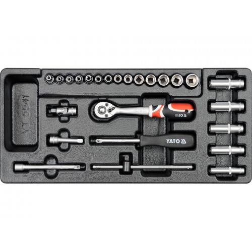 PVC TRAY WITH 25PCS SOCKET SET 3,5~14MM