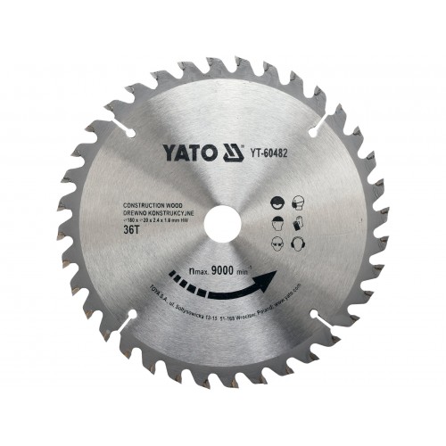 DISC CIRCULAR LEMN,180X20X2.4MM,36 DINTI