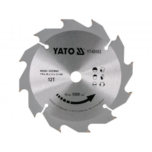 Disc circular pt lemn 170X12TX16MM