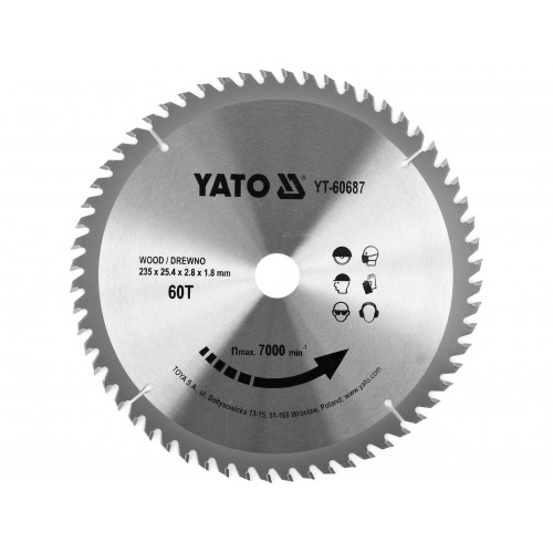 Disc circular pt lemn 235X60TX254MM