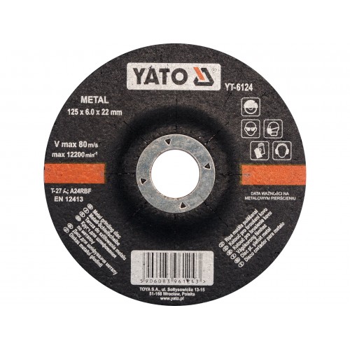 DISC PENTRU SLEFUIT METAL 125X6X22 MM