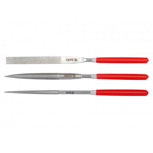 3PCS DIAMOND NEEDLE FILE SET 5X180X70MM