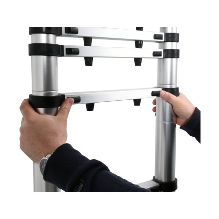 ALU TELESCOPIC LADDER 3,8M 13STEPS