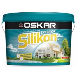 Vopsea lavabila exterior Oskar Silikon, alba, 5 L