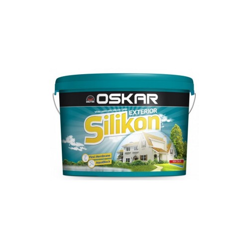 Vopsea lavabila exterior Oskar Silikon, alba, 5 L