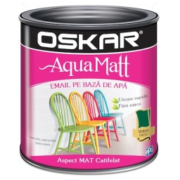 Vopsea email pe baza de apa Oskar Aqua Matt, Negru...