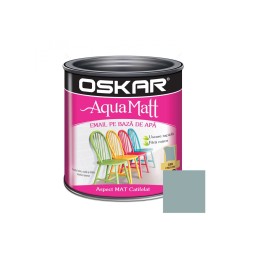Vopsea email pe baza de apa Oskar Aqua Matt, Gri creativ,...