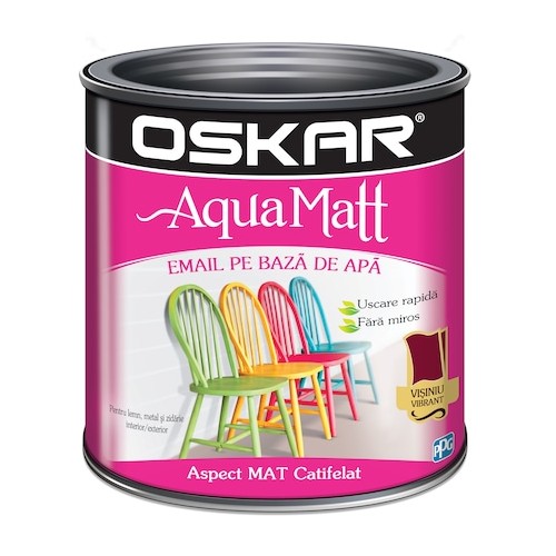 Vopsea email pe baza de apa Oskar Aqua Matt,...