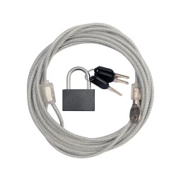 SECURITY CABLE AND LOCK 3 KEYS