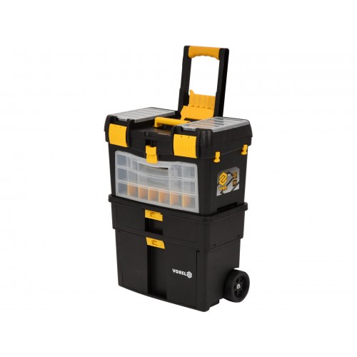 TROLLEY TOOL BOX W REMOVABLE ORGANIZER