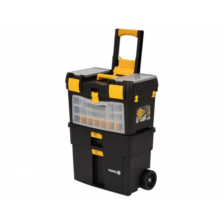 TROLLEY TOOL BOX W REMOVABLE ORGANIZER