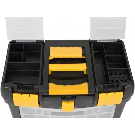 TROLLEY TOOL BOX W REMOVABLE ORGANIZER