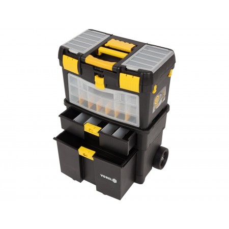 TROLLEY TOOL BOX W REMOVABLE ORGANIZER