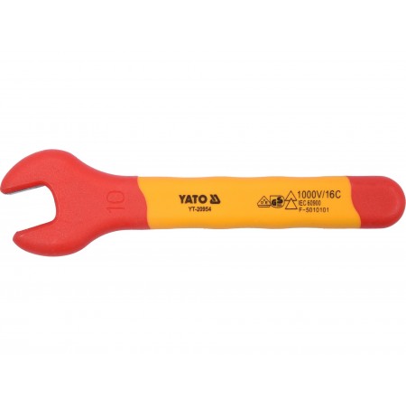 INSULATED OPEN END WRENCH 10MM VDE